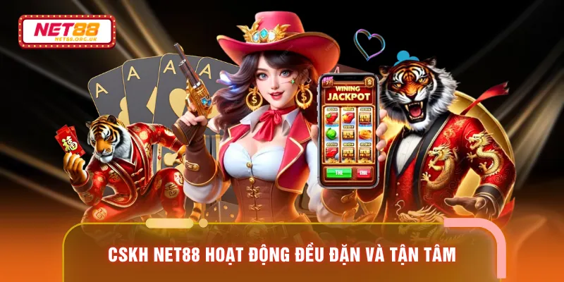 CSKH NET88 hoạt động đều đặn và tận tâm